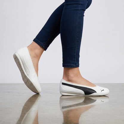 Puma Catch Soleil Ballerina - Damen Slipper Sommer Schuhe Weiß 404642-01