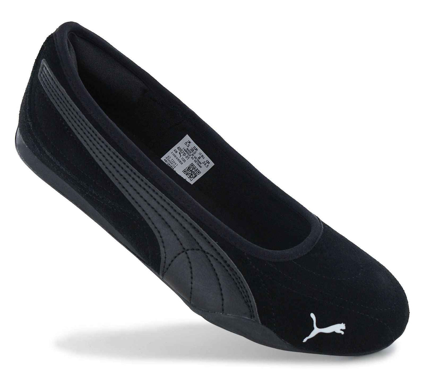 Puma Catch Soleil Ballerina SD - Damen Slipper Sommer Schuhe Suede Schwarz 406310-01