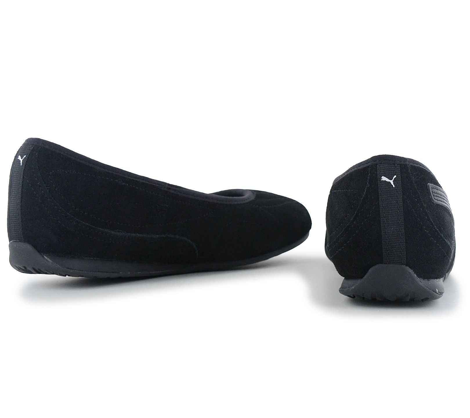 Puma Catch Soleil Ballerina SD - Damen Slipper Sommer Schuhe Suede Schwarz 406310-01