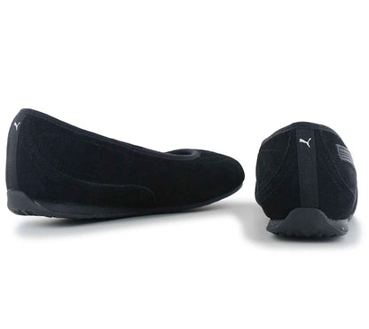 Puma Catch Soleil Ballerina SD - Damen Slipper Sommer Schuhe Suede Schwarz 406310-01