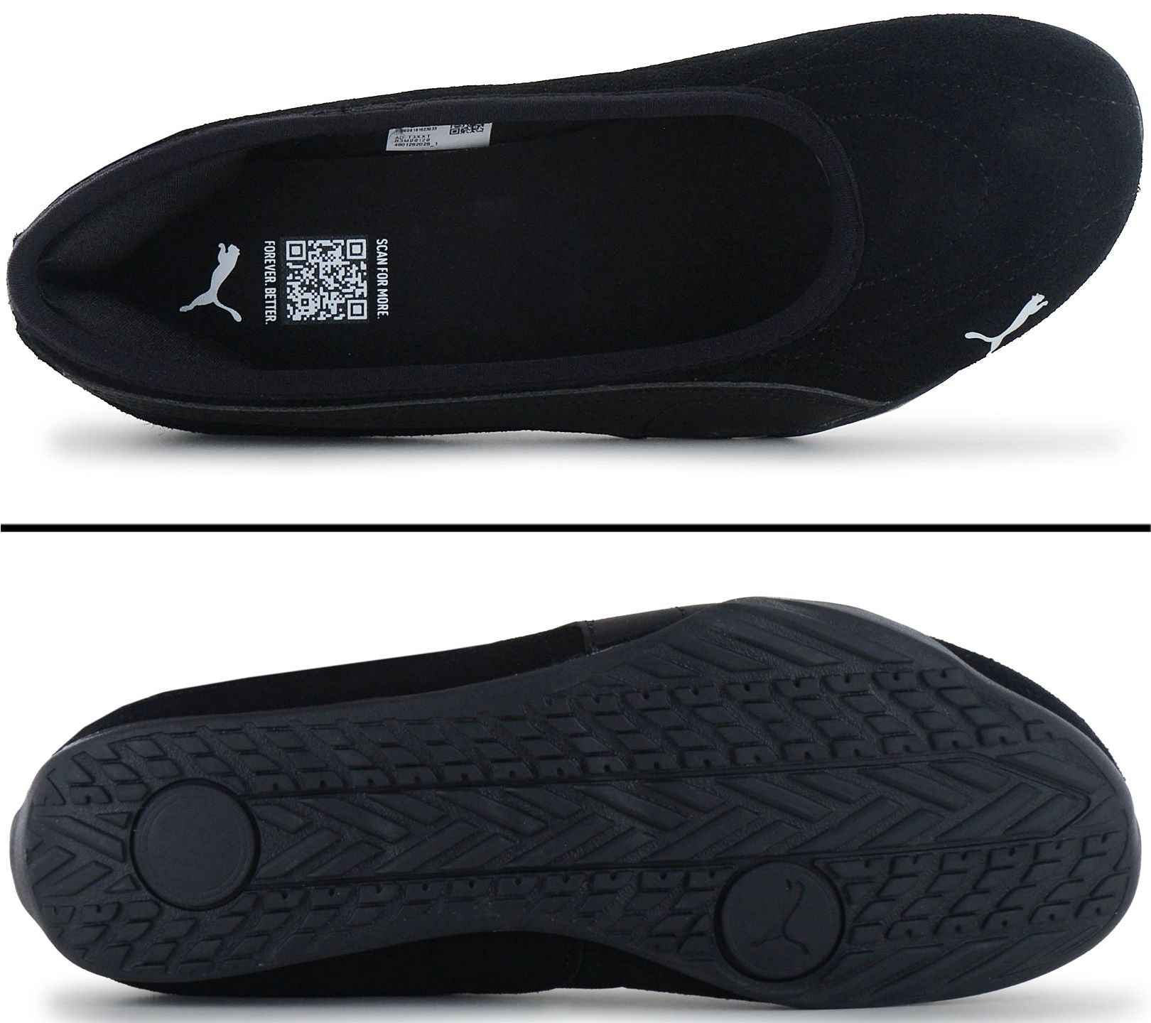 Puma Catch Soleil Ballerina SD - Damen Slipper Sommer Schuhe Suede Schwarz 406310-01