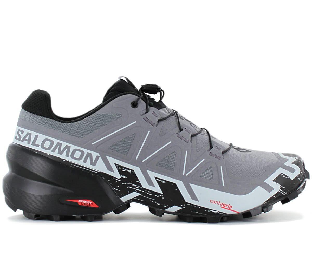 Salomon Speedcross 6 - Herren Trail-Running Schuhe Laufschuhe Grau 417380