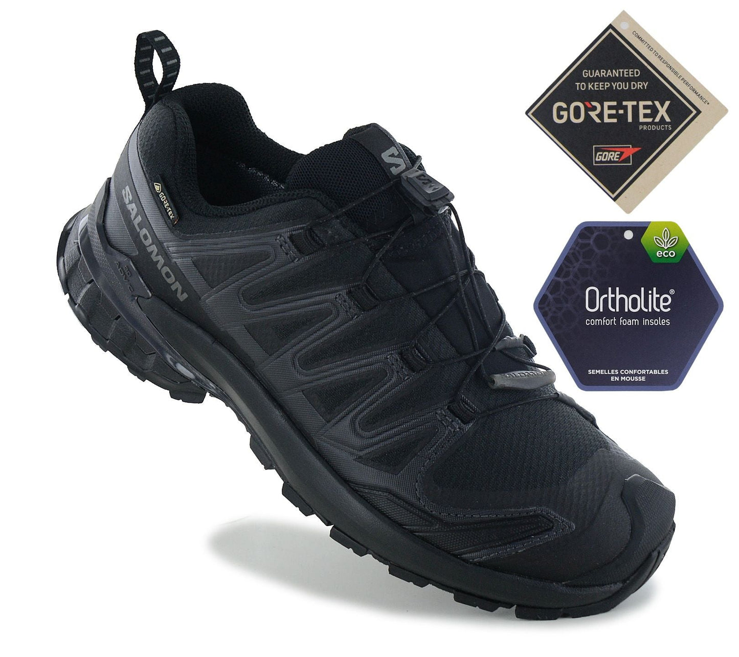 Salomon XA PRO 3D V9 GTX W - GORE-TEX - Damen Wanderschuhe Trail-Running Schuhe Schwarz 472708
