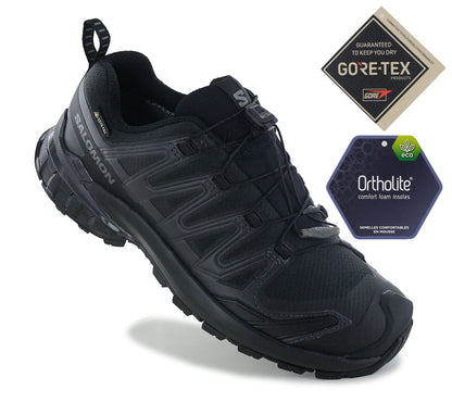 Salomon XA PRO 3D V9 GTX W - GORE-TEX - Damen Wanderschuhe Trail-Running Schuhe Schwarz 472708