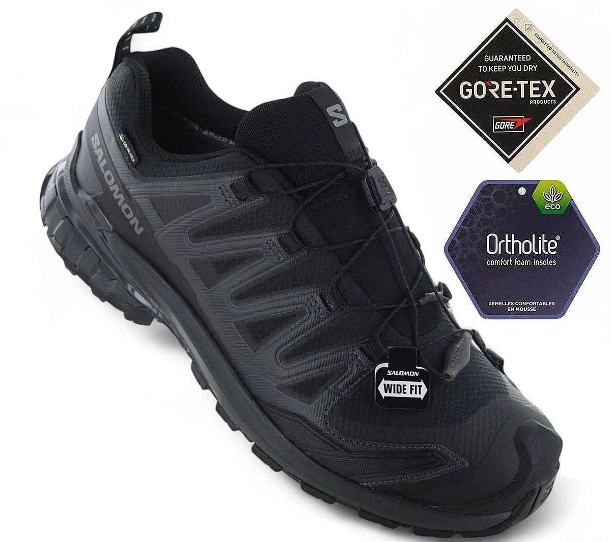 Salomon XA PRO 3D V9 WIDE GTX - GORE TEX - Herren Wanderschuhe Trail-Running Schuhe 472770