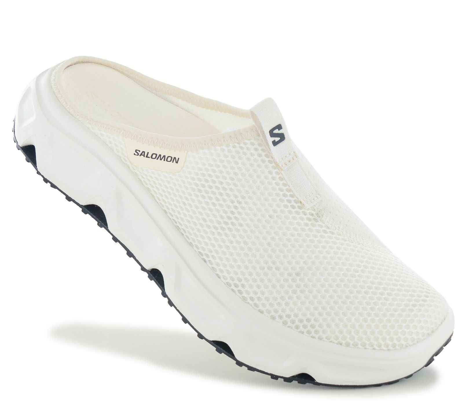 Salomon REELAX SLIDE 6.0 - Herren Sandalen Erholungsschuhe Weiß 477407