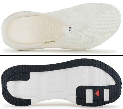 Salomon REELAX SLIDE 6.0 - Herren Sandalen Erholungsschuhe Weiß 477407