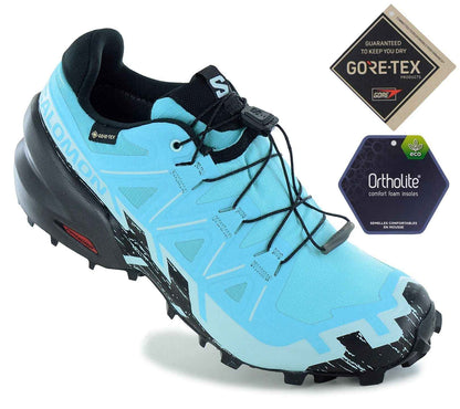 Salomon Speedcross 6 GTX W - GORE-TEX - Damen Trail-Running Schuhe Laufschuhe Blau 477656