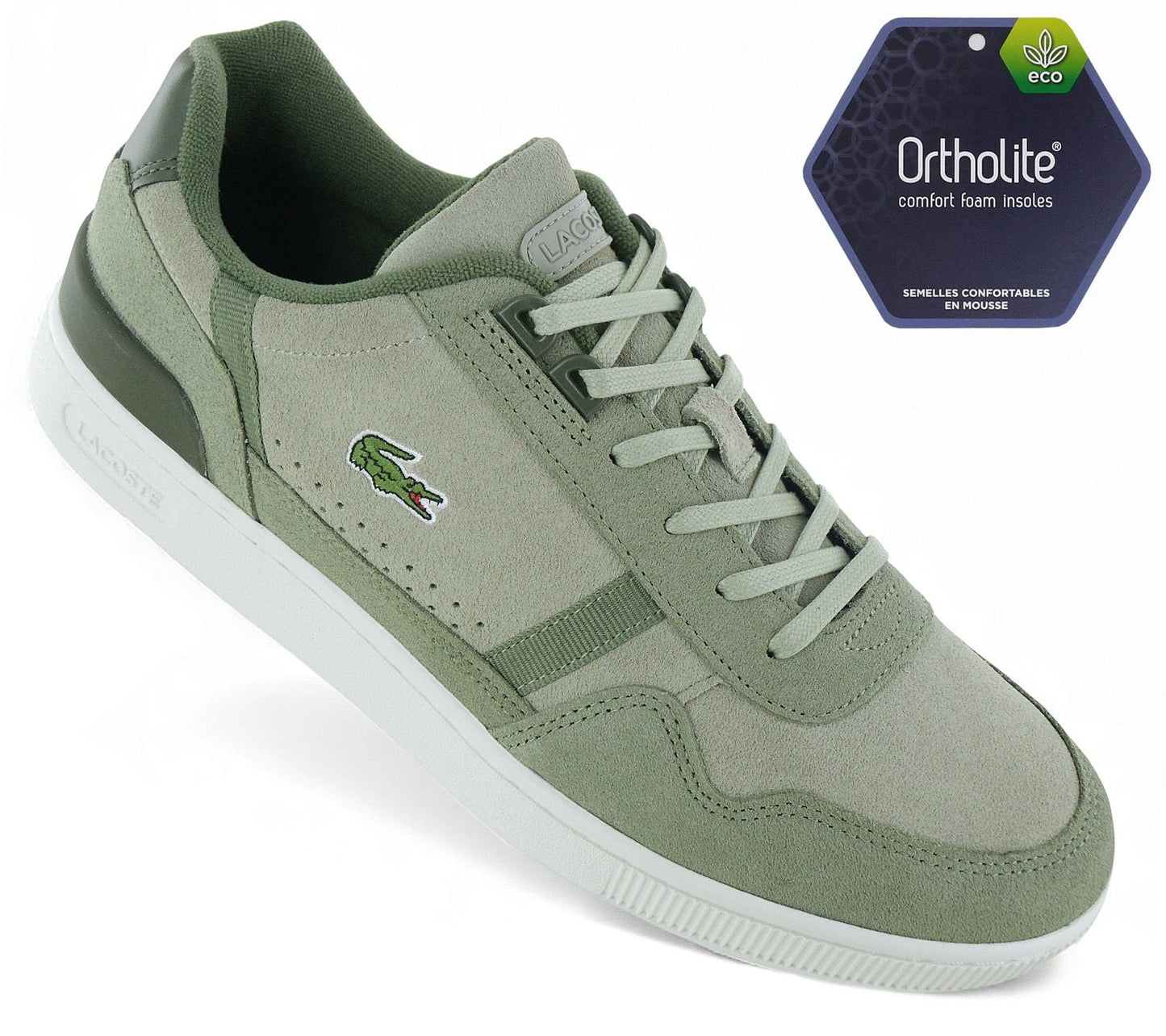 LACOSTE T-Clip Set 222 - Herren Sneakers Schuhe Grün 744SMA0082AAK