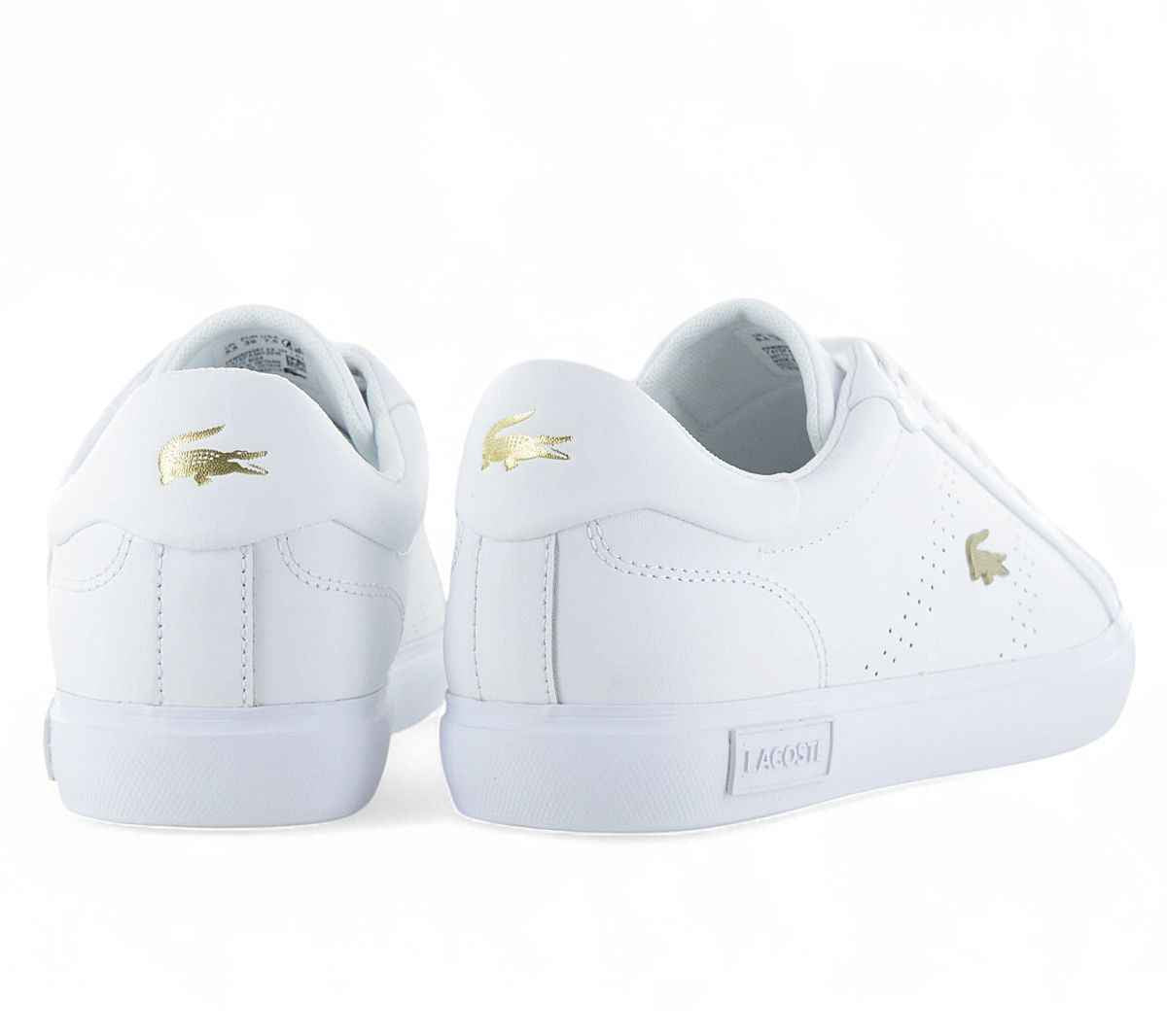 LACOSTE Powercourt 2.0 124 - Damen Sneakers Schuhe Leder Weiß 747SFA0072216