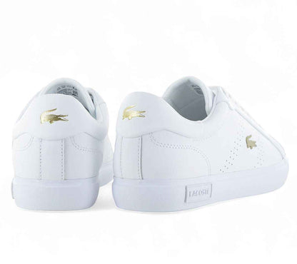 LACOSTE Powercourt 2.0 124 - Damen Sneakers Schuhe Leder Weiß 747SFA0072216