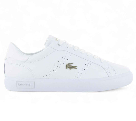 LACOSTE Powercourt 2.0 124 - Damen Sneakers Schuhe Leder Weiß 747SFA0072216