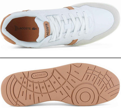 LACOSTE T-Clip 124 - Herren Sneakers Schuhe Weiß 747SMA00662J8