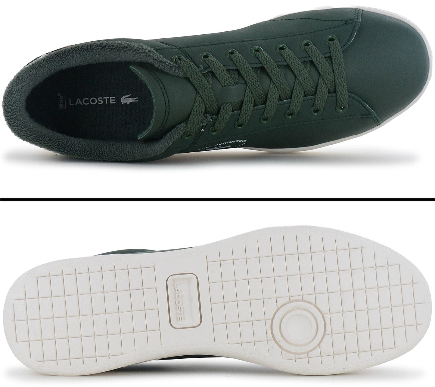 LACOSTE Carnaby Set 224 - Herren Sneakers Schuhe Leder Grün 748SMA00121X3
