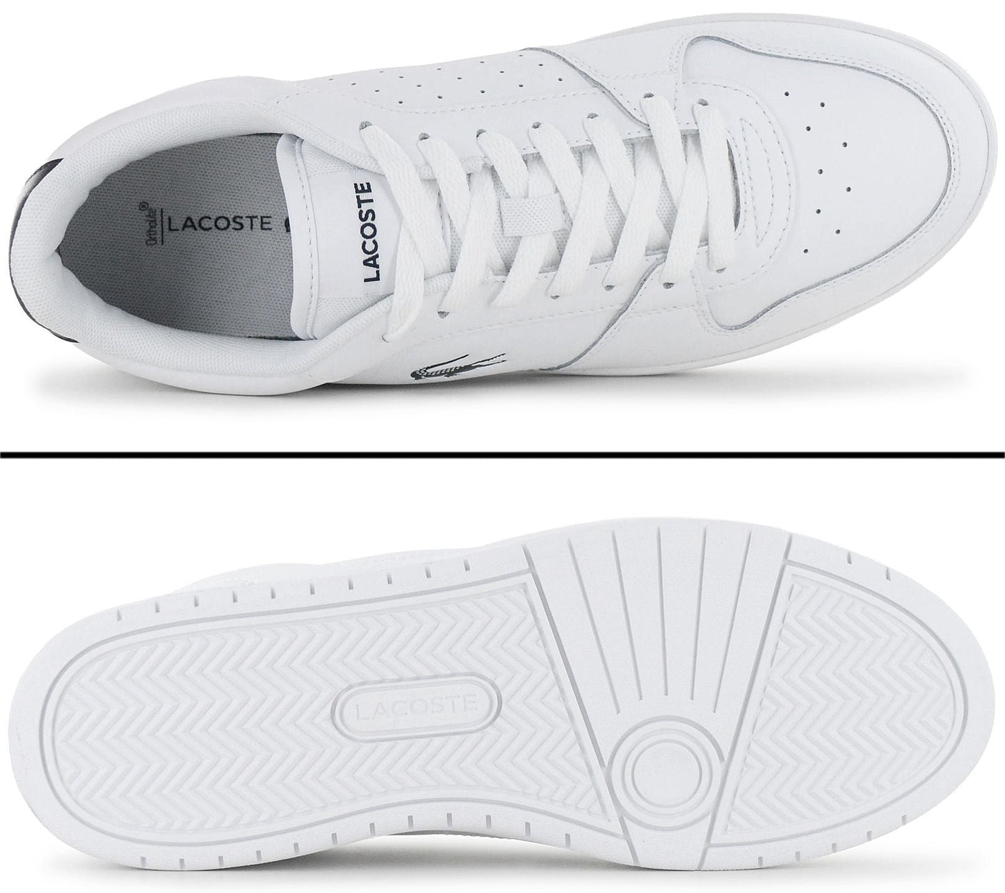 Lacoste Court Ace 224 - Herren Sneakers Schuhe Weiß-Blau 750SMA0070042
