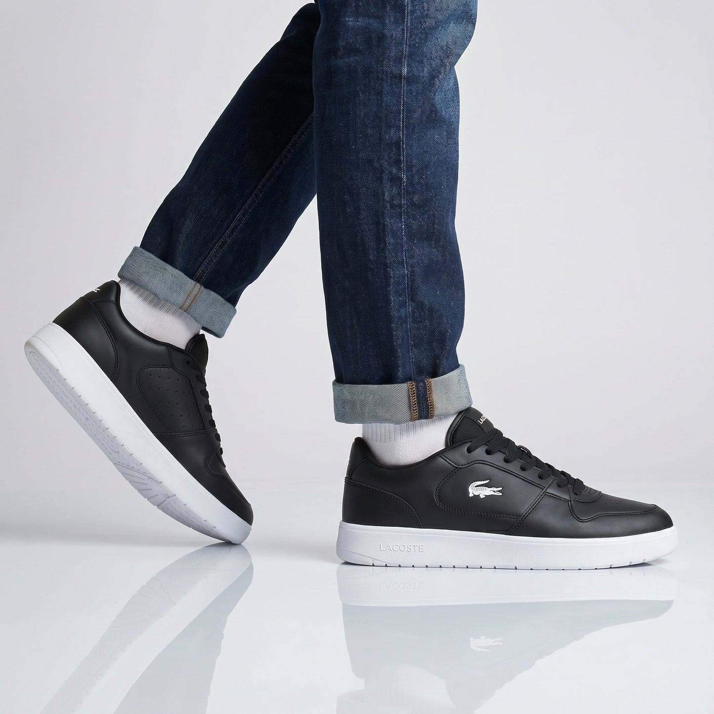 Lacoste Court Ace 224 - Herren Sneakers Schuhe Schwarz 750SMA0070312