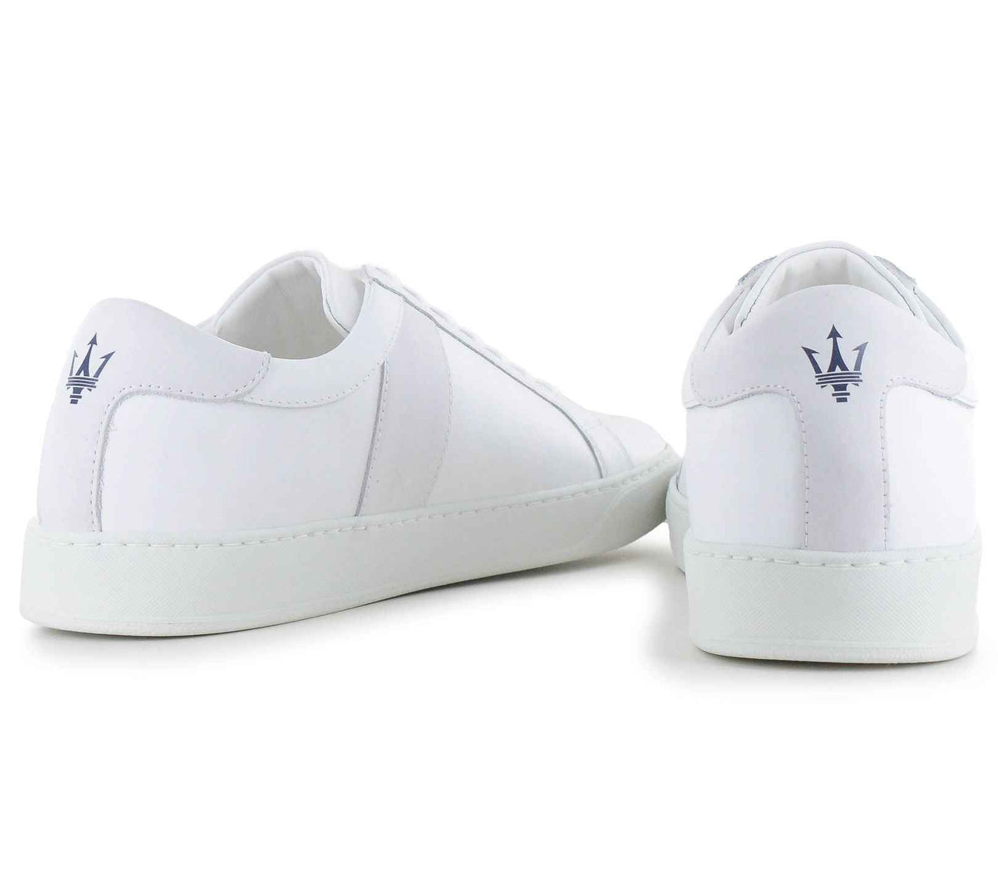Maserati Trident Leather All Over - Herren Sneakers Schuhe Weiß 9200302