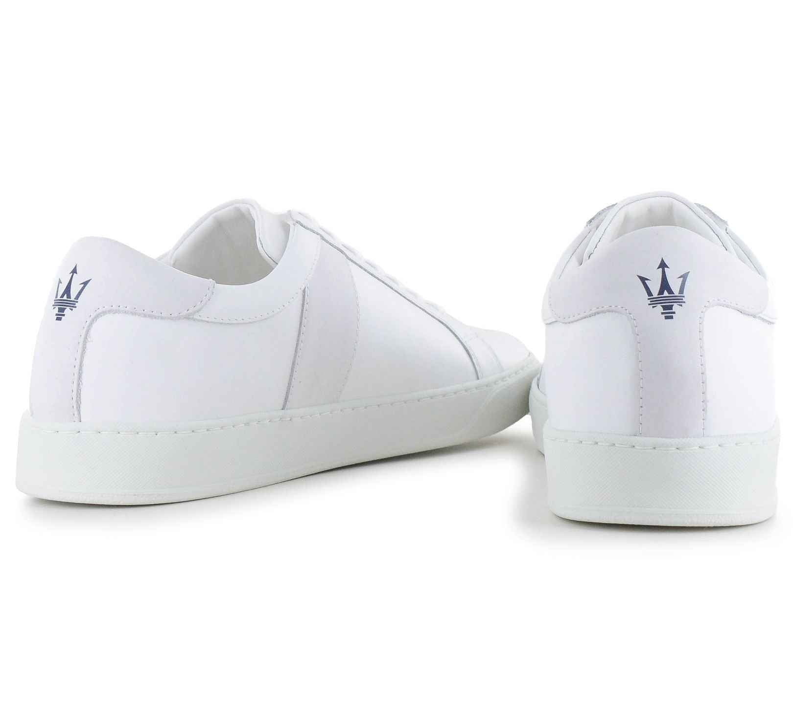 Maserati Trident Leather All Over - Herren Sneakers Schuhe Weiß 9200302