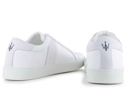 Maserati Trident Leather All Over - Herren Sneakers Schuhe Weiß 9200302
