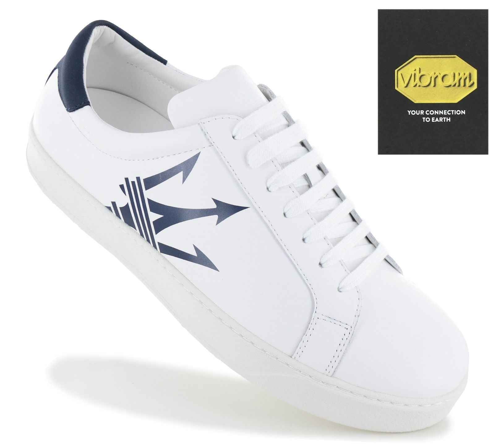 Maserati Maxi Trident Leather - Herren Sneakers Schuhe Weiß 9200326
