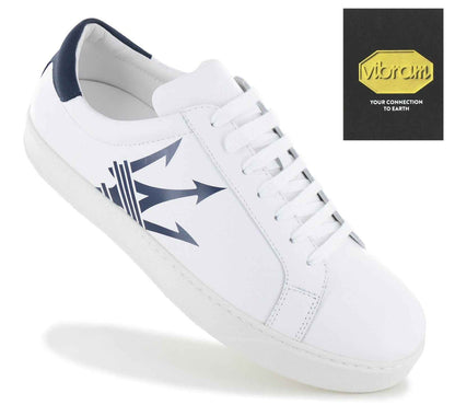 Maserati Maxi Trident Leather - Herren Sneakers Schuhe Weiß 9200326