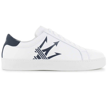 Maserati Maxi Trident Leather - Herren Sneakers Schuhe Weiß 9200326