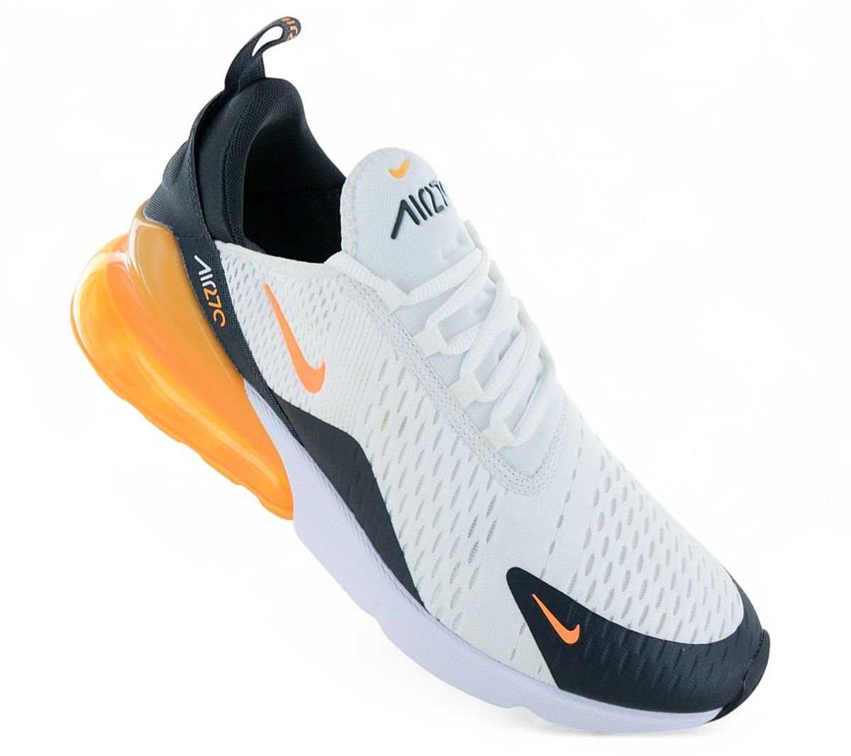 Nike Air Max 270 - Herren Sneakers Schuhe Weiß-Orange AH8050-114