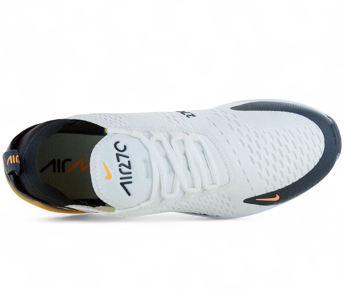 Nike Air Max 270 - Herren Sneakers Schuhe Weiß-Orange AH8050-114
