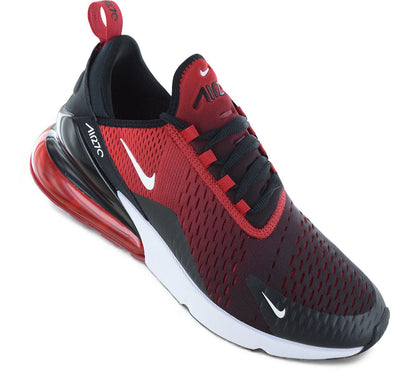 Nike Air Max 270 - Herren Sneakers Schuhe Schwarz-Rot AH8050-602