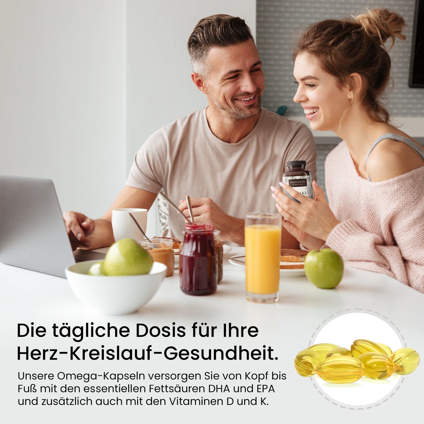Puretanicals | O3D3K2 | Softgel