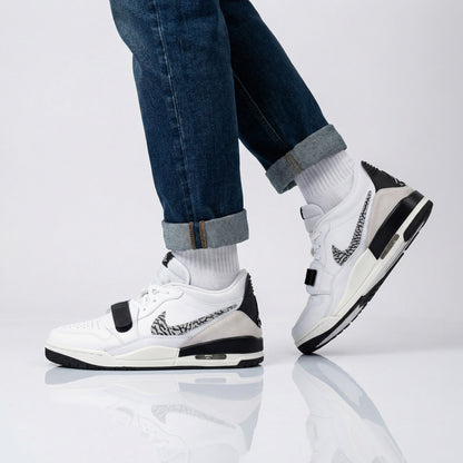 Air Jordan Legacy 312 Low - Cement Swoosh - Herren Sneakers Schuhe Weiß CD7069-110