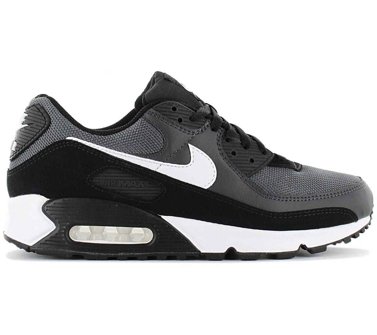 Nike Air Max 90 - Herren Sneakers Schuhe Grau-Schwarz CN8490-002