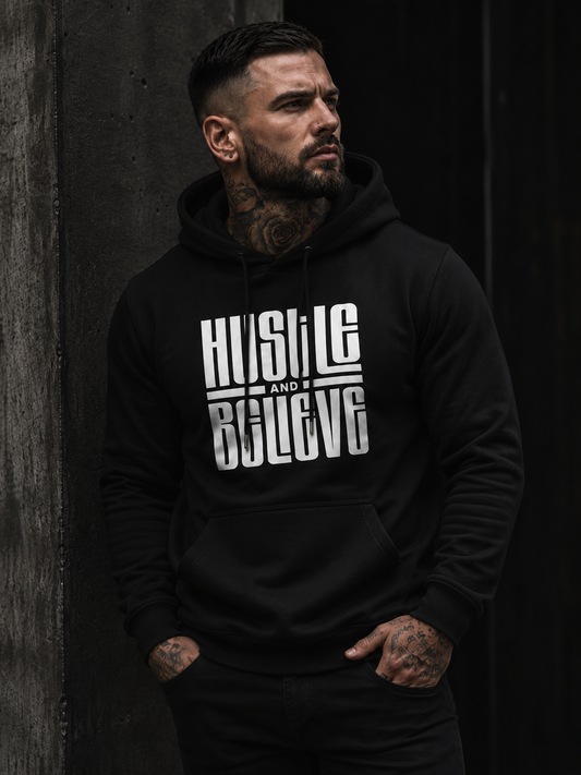 Männer Hoodie "Hustle and Believe"