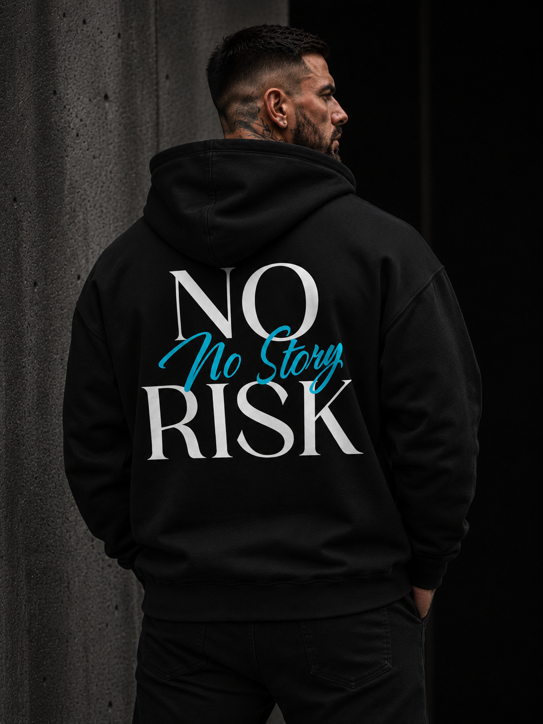 Männer Zoodie "No Risk No Story"