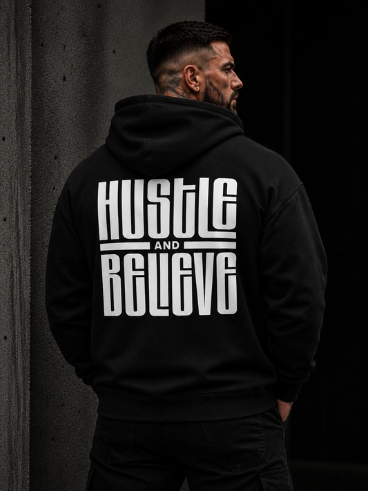 Männer Zoodie "Hustle and Believe"