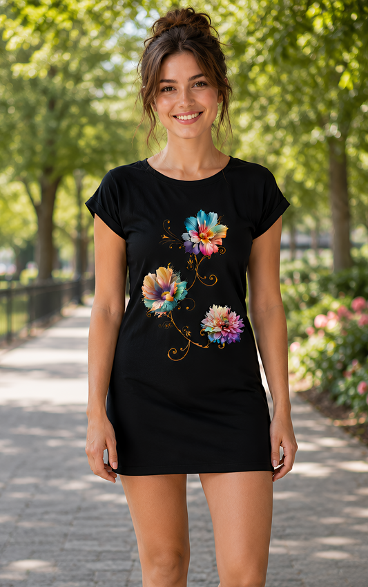 T-Shirt Kleid "Flower Time"
