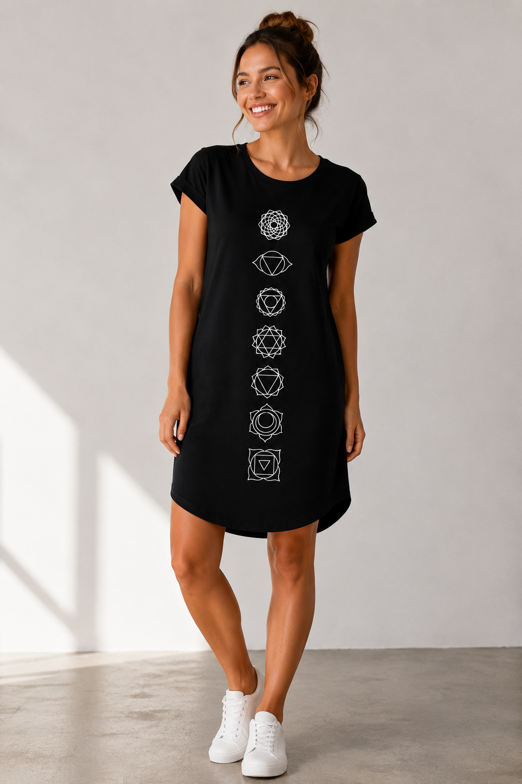 T-shirt dress "Flower Time"