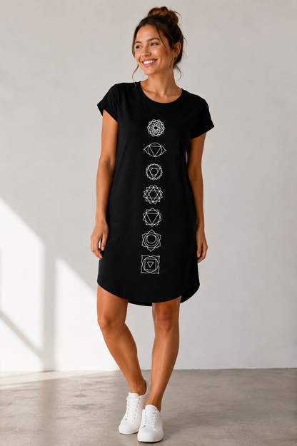 T-shirt dress "Flower Time"
