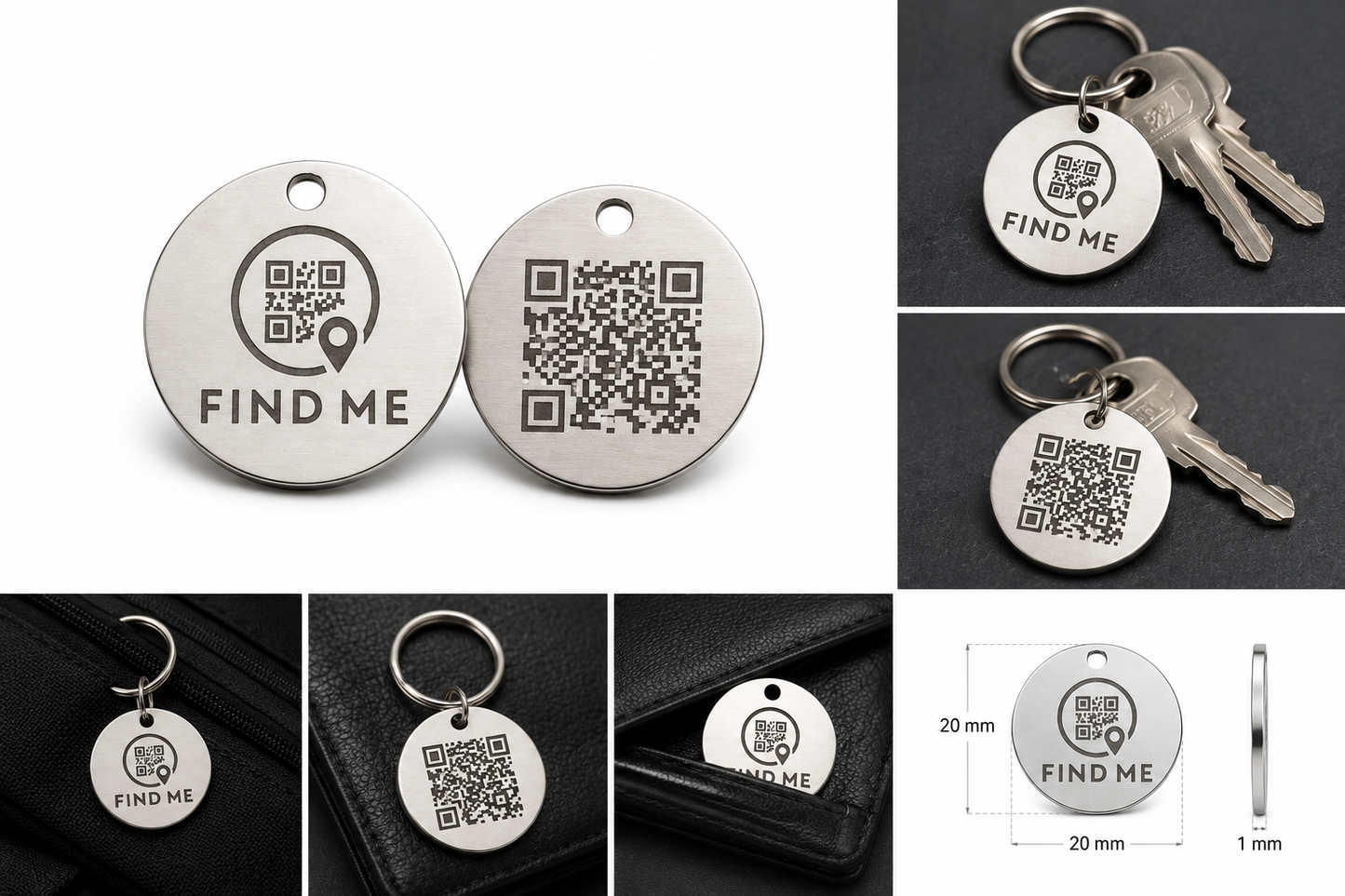 Find Me  – Dein persönlicher QR-Tag aus Edelstahl
