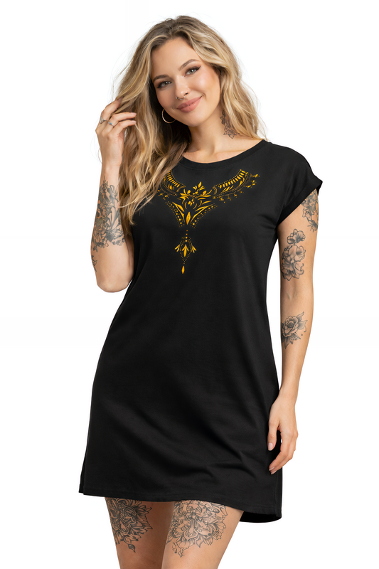 T-Shirt Kleid "Mandala No.2" - ÜBERDRUCK BY ARCHAN