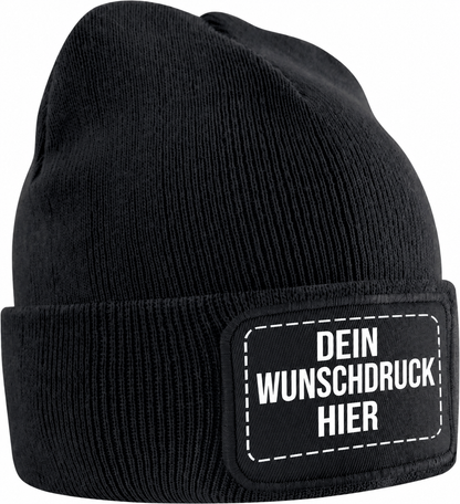 Beanie Haube mit Wunschdruck / One Size - KINDER