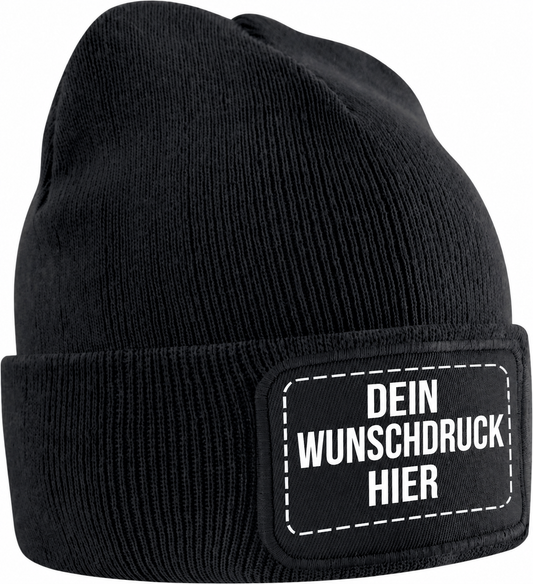 Beanie Haube mit Wunschdruck / One Size - KINDER
