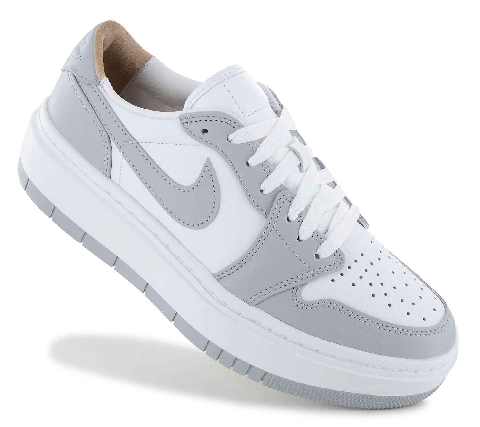 Air Jordan 1 Elevate Low - Damen Sneakers Plateau Schuhe Weiß-Grau DH7004-100