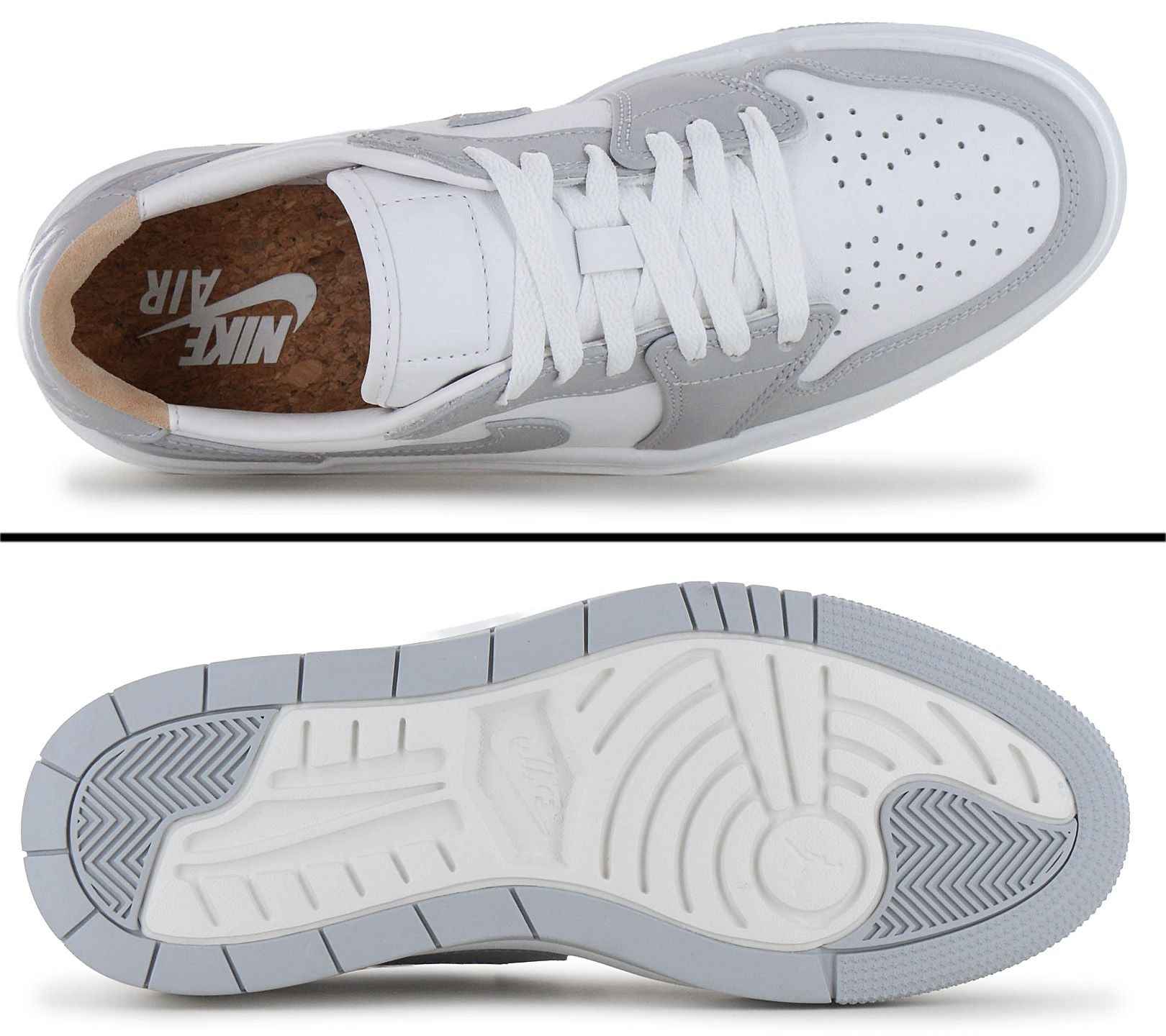 Air Jordan 1 Elevate Low - Damen Sneakers Plateau Schuhe Weiß-Grau DH7004-100