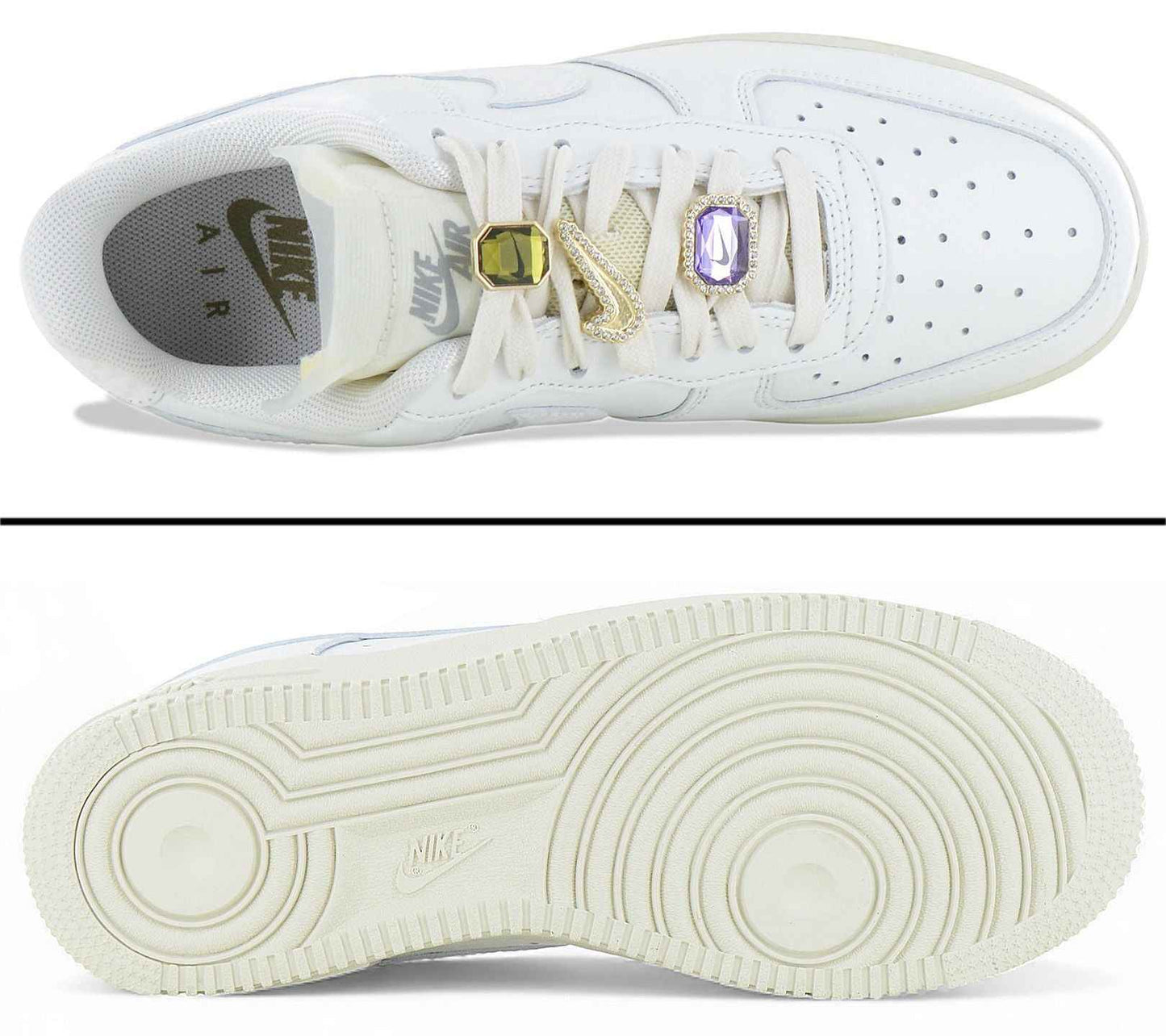Nike Air Force 1 Low Premium - Jewels Edition - Damen Sneakers Schuhe Weiß DN5463-100