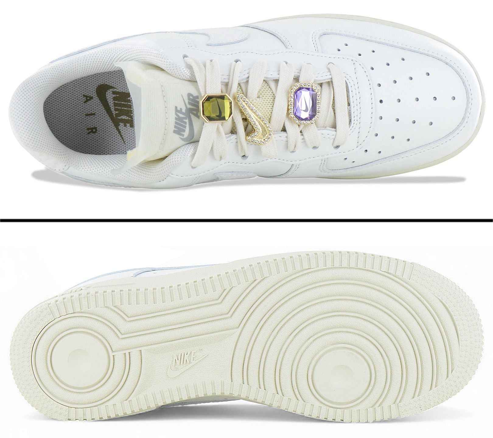 Nike Air Force 1 Low Premium - Jewels Edition - Damen Sneakers Schuhe Weiß DN5463-100