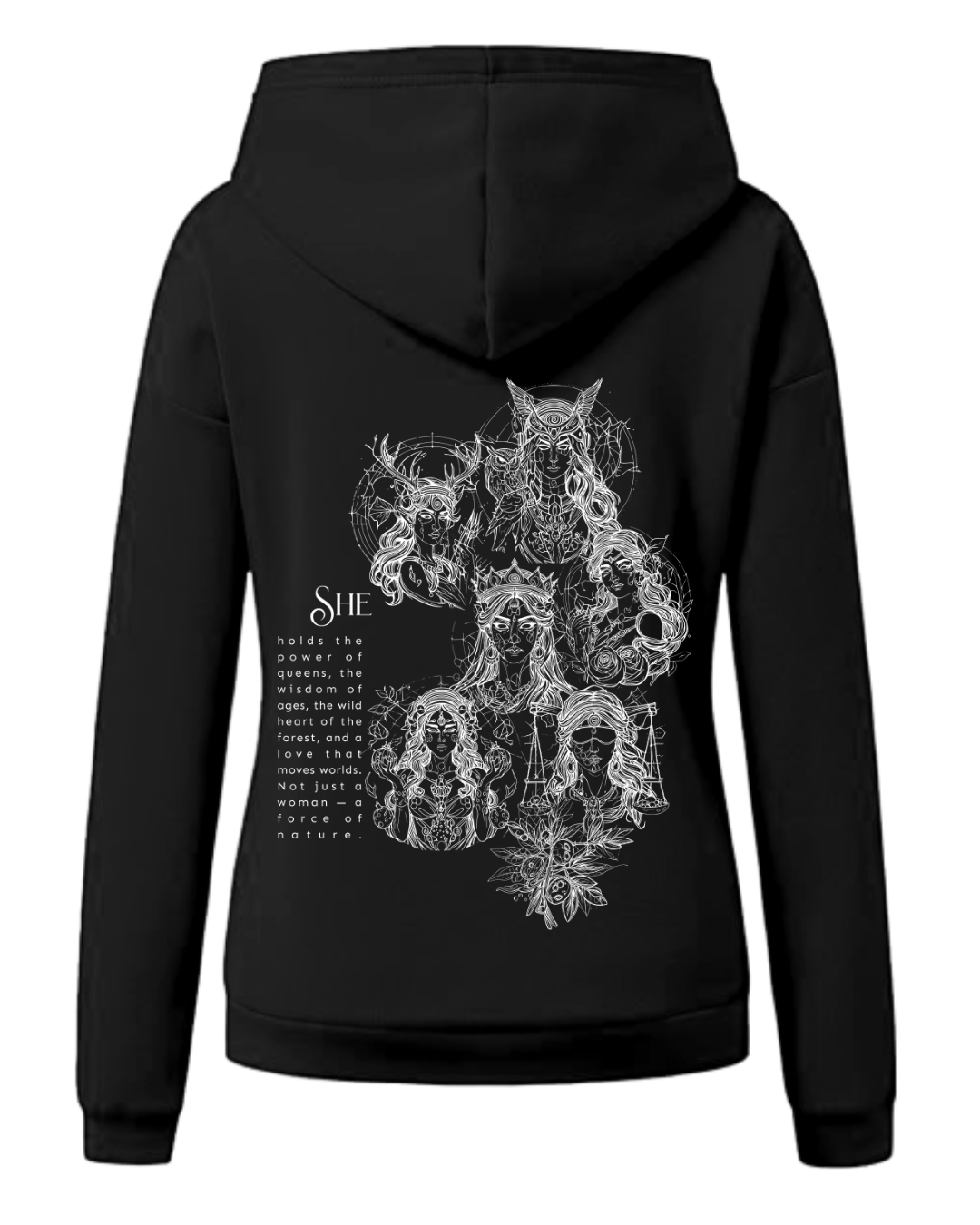 Frauen Hoodie LD "she"