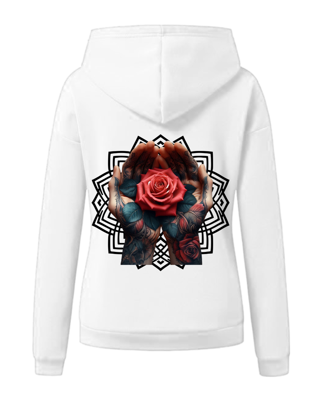 Frauen Hoodie Ink&Soul "RoseTattoo"