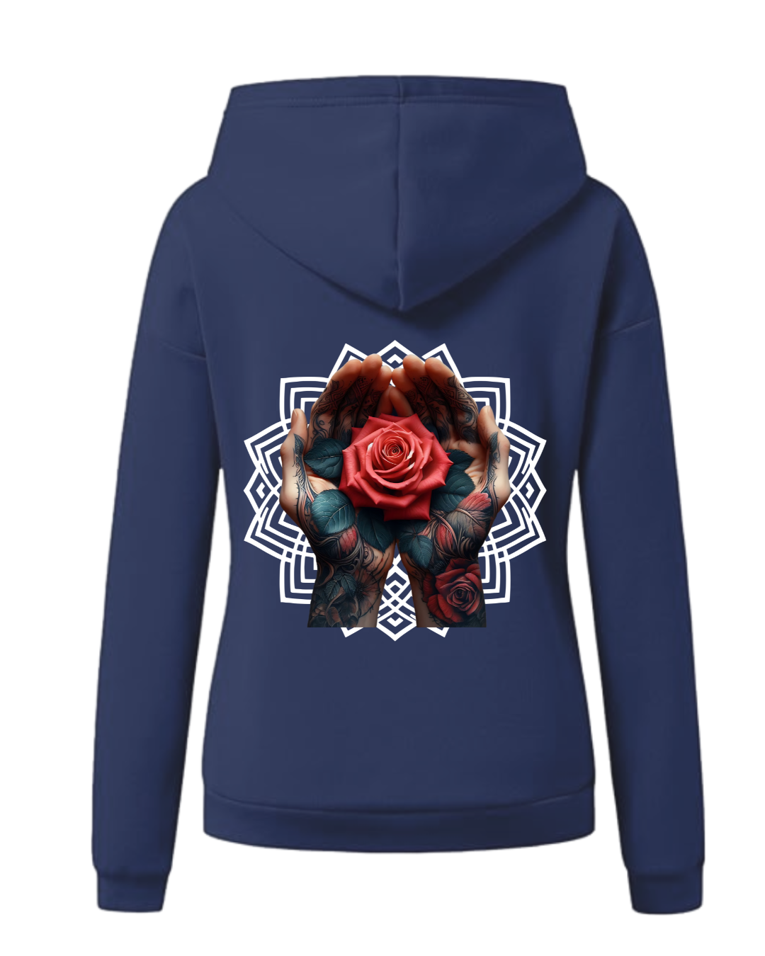 Frauen Hoodie Ink&Soul "RoseTattoo"