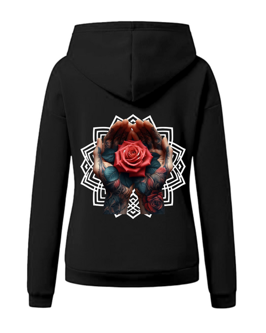 Frauen Zoodie Ink&Soul "RoseTattoo"